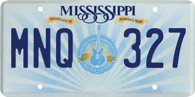 MS license plate MNQ327