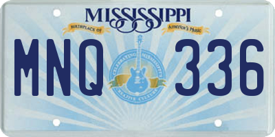 MS license plate MNQ336