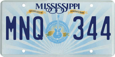 MS license plate MNQ344