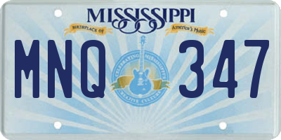 MS license plate MNQ347