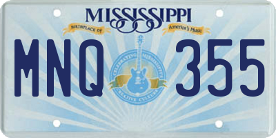 MS license plate MNQ355