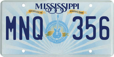 MS license plate MNQ356