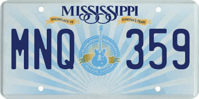 MS license plate MNQ359