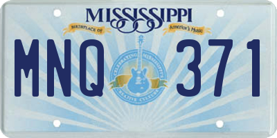 MS license plate MNQ371
