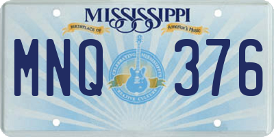 MS license plate MNQ376