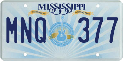 MS license plate MNQ377
