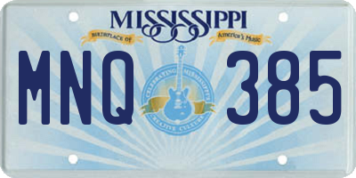 MS license plate MNQ385