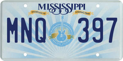 MS license plate MNQ397