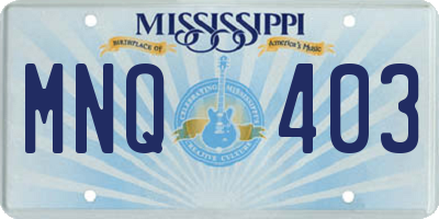 MS license plate MNQ403