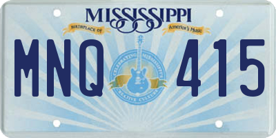 MS license plate MNQ415