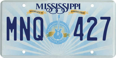 MS license plate MNQ427