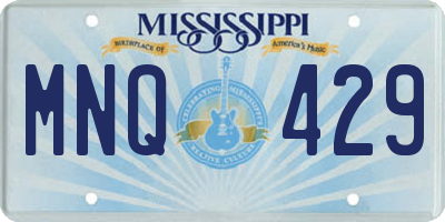 MS license plate MNQ429