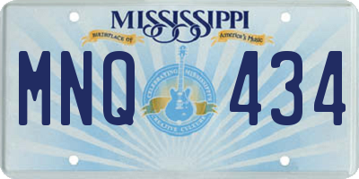 MS license plate MNQ434