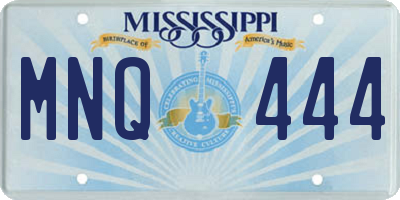 MS license plate MNQ444