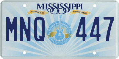 MS license plate MNQ447