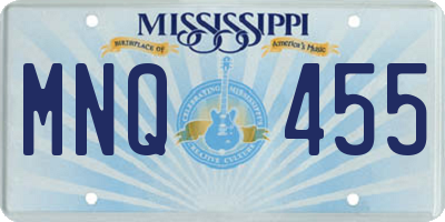 MS license plate MNQ455