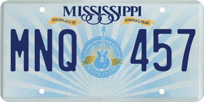 MS license plate MNQ457