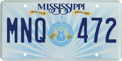 MS license plate MNQ472
