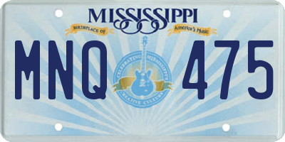 MS license plate MNQ475