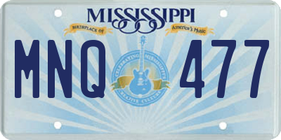 MS license plate MNQ477