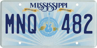 MS license plate MNQ482
