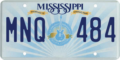 MS license plate MNQ484