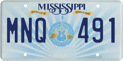 MS license plate MNQ491