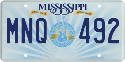 MS license plate MNQ492