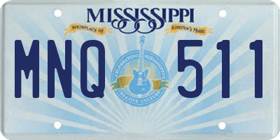 MS license plate MNQ511