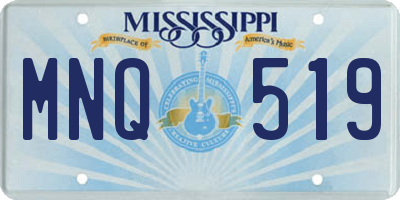 MS license plate MNQ519