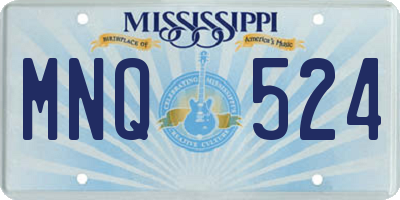 MS license plate MNQ524