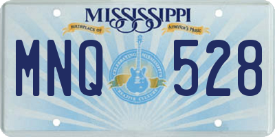 MS license plate MNQ528