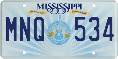 MS license plate MNQ534