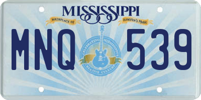 MS license plate MNQ539