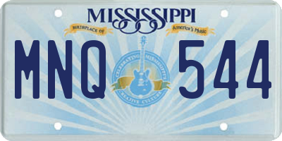 MS license plate MNQ544