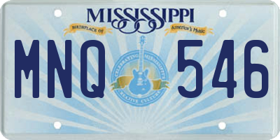 MS license plate MNQ546