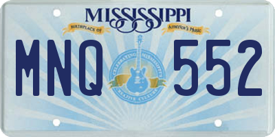 MS license plate MNQ552