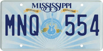 MS license plate MNQ554