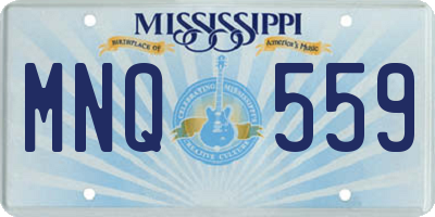MS license plate MNQ559