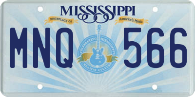 MS license plate MNQ566