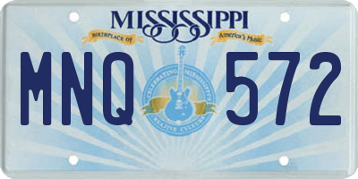 MS license plate MNQ572