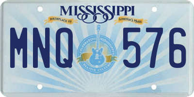 MS license plate MNQ576