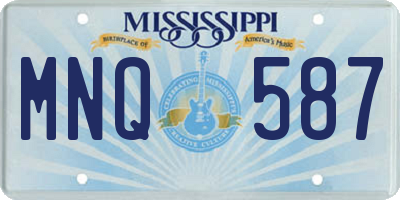 MS license plate MNQ587