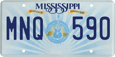 MS license plate MNQ590