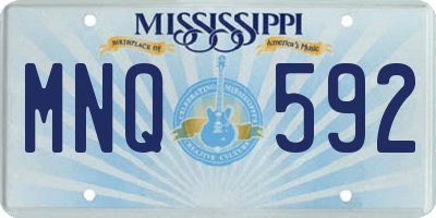 MS license plate MNQ592