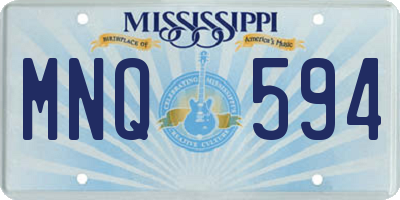 MS license plate MNQ594
