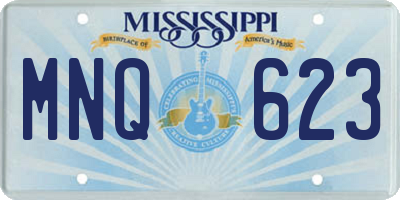 MS license plate MNQ623