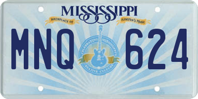 MS license plate MNQ624