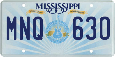 MS license plate MNQ630