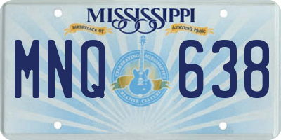 MS license plate MNQ638